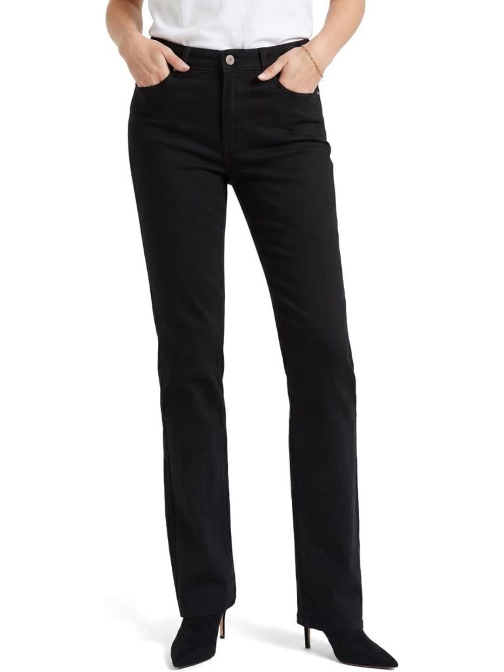 Extra Long Straight Leg Jeans for Tall Women | Stretch Denim, Mid Rise, Casual